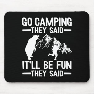 Männer gehen campen, sie sagten, es wird ein lusti mousepad