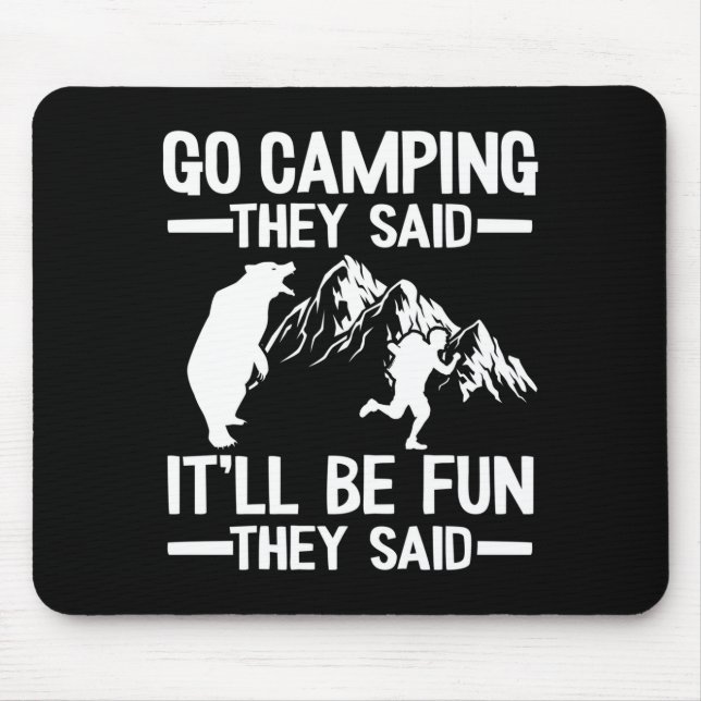 Männer gehen campen, sie sagten, es wird ein lusti mousepad (Vorne)