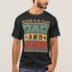 Männer gesegnet, als Papa Geschenke Vintag Papa ge T-Shirt