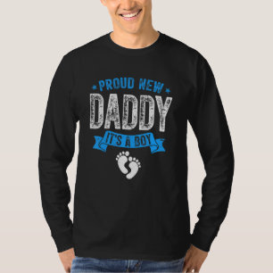 Männer gestört stolz, neuer Papa Es ist ein Junge T-Shirt