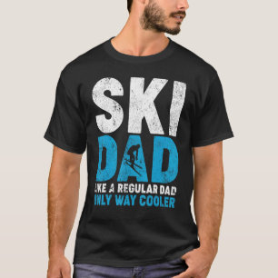 Männer gestörten Ski-Vater wie ein regelmäßiger Va T-Shirt