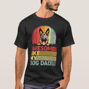 Männer gestresster Deutscher Schäferhund Toll wie T-Shirt