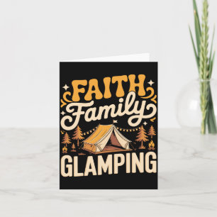 Männer Glaube Familie Glamping Luxus-Camping Glamp Karte