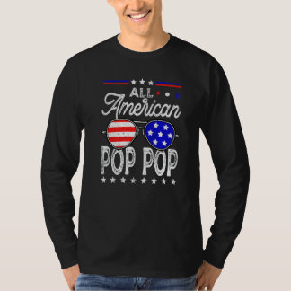 Männer haben alle Fahne des amerikanischen Pop-Pop T-Shirt