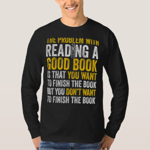 Männer haben ein Problem mit dem Lesen eines guten T-Shirt