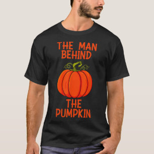 Männer Halloween der Mann hinter dem Kürbis T-Shirt