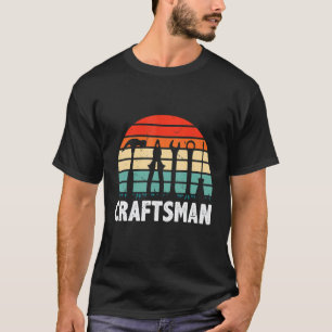Männer Handwerker Retro Grafik Elektriker Arbeiter T-Shirt