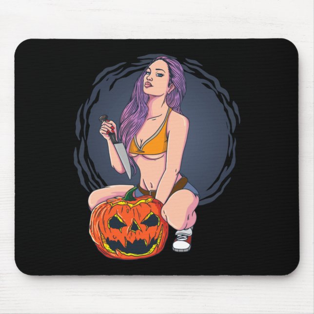 Männer Heiße Y Halloween Killer-Mutter-Mumie Mit M Mousepad (Vorne)
