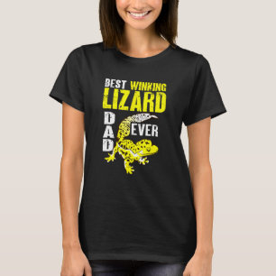 Männer Herpetologe Bestes zwinkerndes Eidechsen-Da T-Shirt