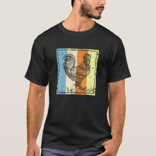 Männer Herzschlag Ekg Hahn Huhn Henne Bauernhof Ge T-Shirt