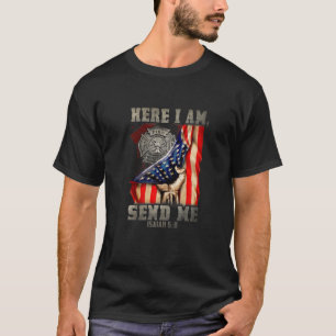 Männer hier bin ich - Amerikanischer Feuerwehrmann T-Shirt