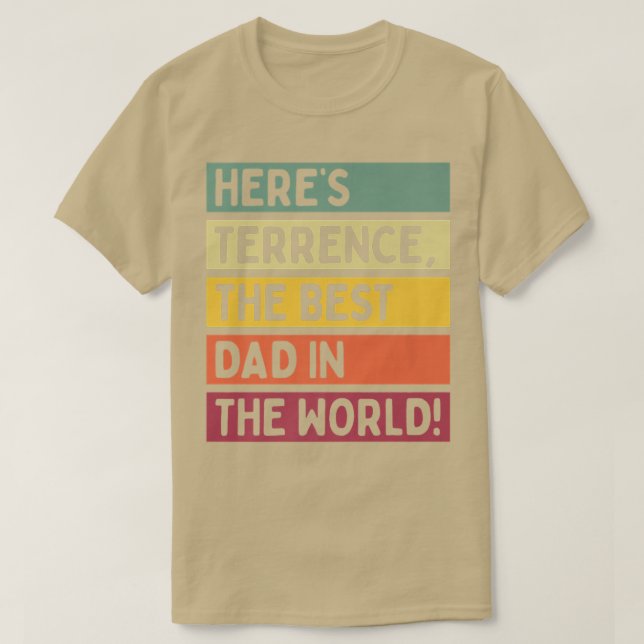 Männer hier sind der beste Vater der Welt T-Shirt (Design vorne)