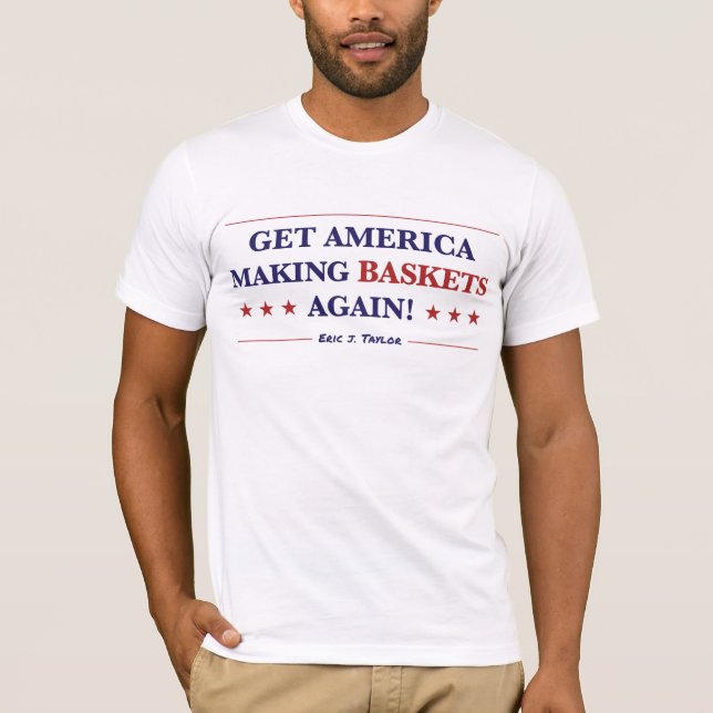 Männer holen Amerika wieder zum BASKETS! T - Shirt (Vorderseite)