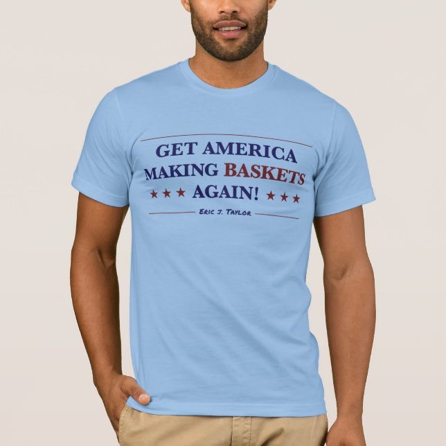 Männer holen Amerika wieder zum BASKETS! T - Shirt (Vorderseite)
