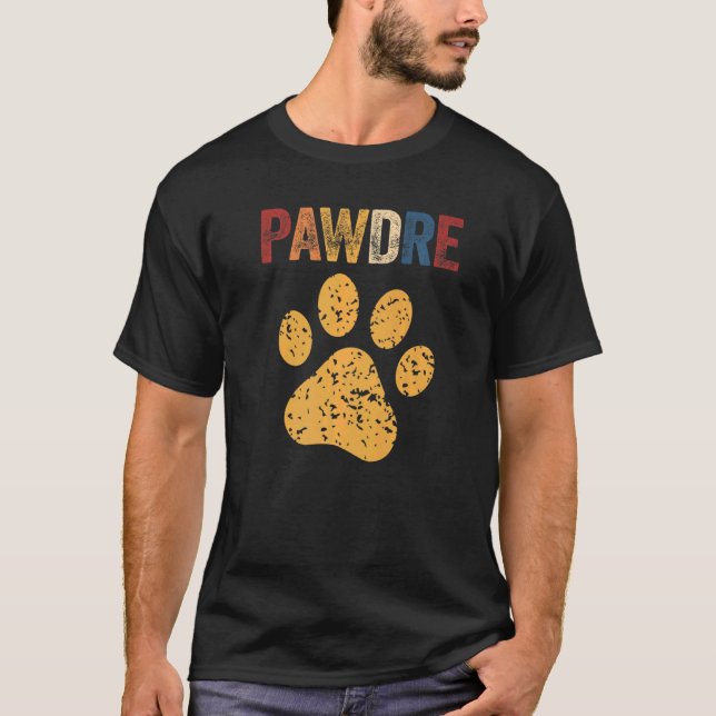 Männer Hunde Vater Pawdre Kat Vater Outfit Haustie T-Shirt (Vorderseite)