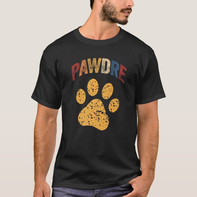 Männer Hunde Vater Pawdre Katze Vater Ausstattung  T-Shirt (Vorderseite)