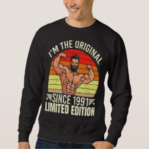 Männer ich bin das Original seit 1991 Coole Retro- Sweatshirt