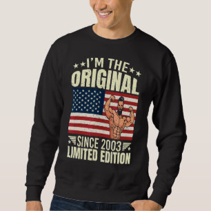 Männer ich bin das Original seit 2003 Coole Retro- Sweatshirt