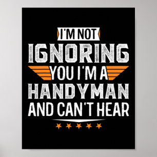 Männer ich bin ein Handyman und kann Vater Opa Chr Poster