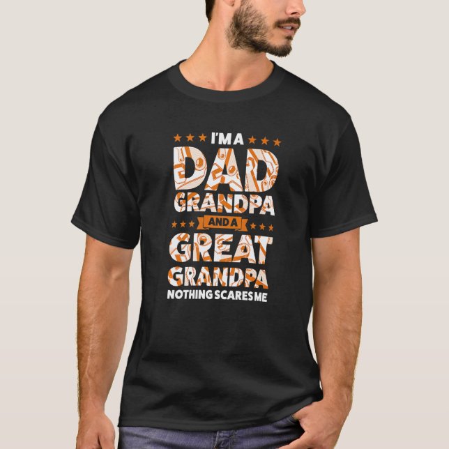 Männer ich bin ein Opa-Vater und eine großartige G T-Shirt (Vorderseite)