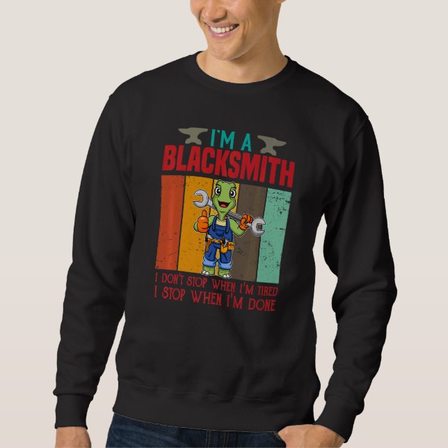 Männer, ich bin Schmidt, ich höre nicht auf, wenn  Sweatshirt (Vorderseite)