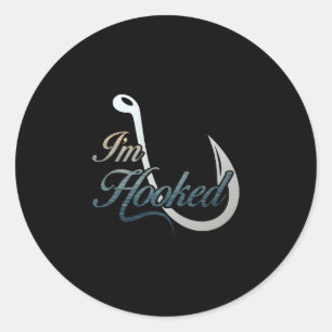 Männer ich bin süchtig nach Angeln für Angler Leis Runder Aufkleber