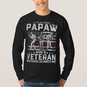 Männer Ich bin Vater Papaw Shirt Veteran Veteran V