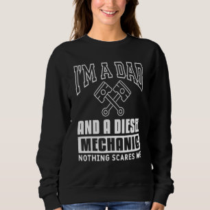 Männer ich bin Vater und Dieselmechaniker, keine S Sweatshirt