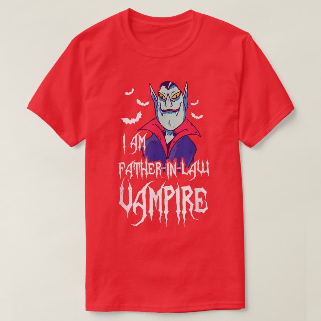 Männer ich bin VaterInLaw Vampire Matching Family  T-Shirt (Design vorne)