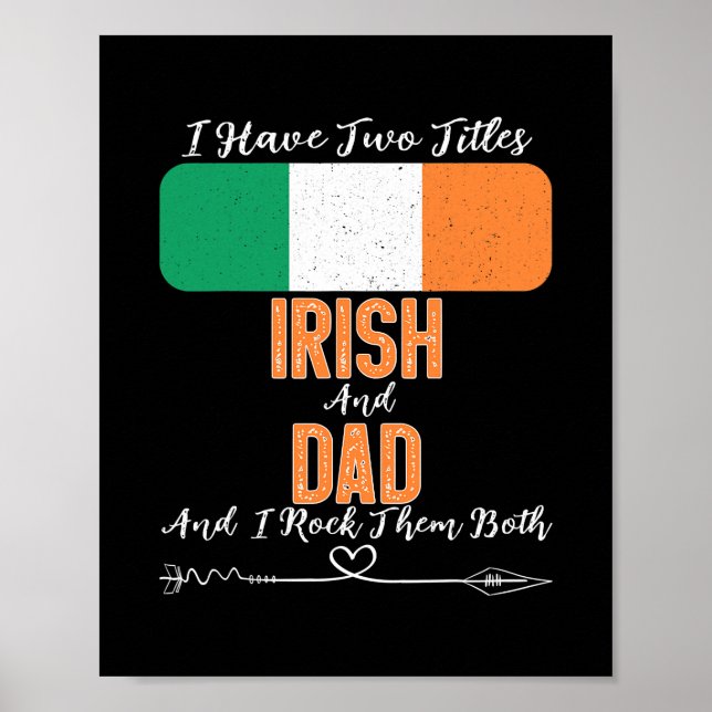 Männer ich habe zwei Titel Irland und Vater Irland Poster (Vorne)