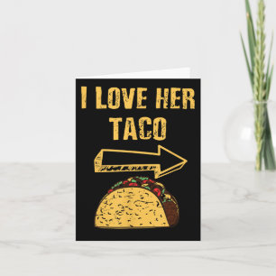 Männer ich Liebe ihr Taco Matching Couple Cinco De Karte