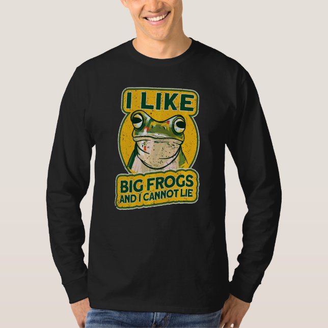 Männer Ich mag große Frösche und ich kann nicht lü T-Shirt (Vorderseite)
