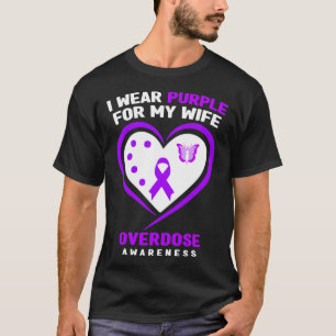Männer Ich trage Lila für meine Frau Überdosierung T-Shirt