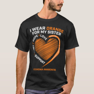 Männer ich trage Orange für meine Schwester Leukäm T-Shirt