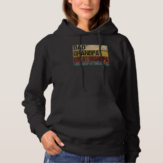 Männer Ich werde einfach immer besser Papa Opa Gro Hoodie