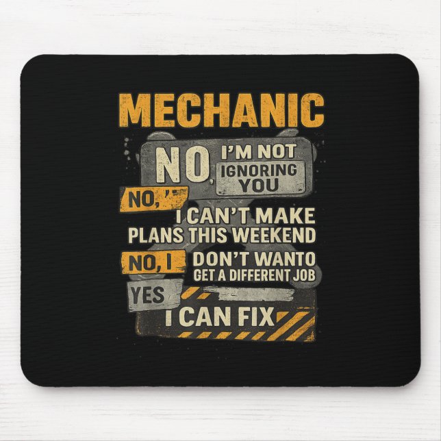 Männer ignorieren Ihren mechanischen Spaß nicht Mousepad (Vorne)