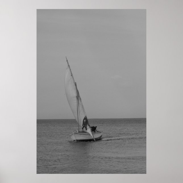 Männer im Meer Poster (Vorne)