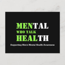 MÄNNER IM Mental Health, DIE "HEY Custom Support" Postkarte