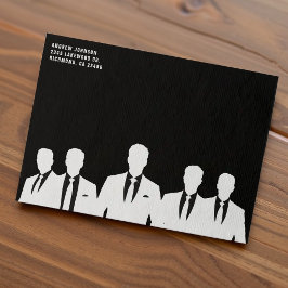 Männer in Anzügen Bachelor Party Black