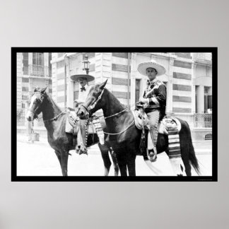 Männer in Charro Kostüme in Tampico, Mexiko 1903 Poster