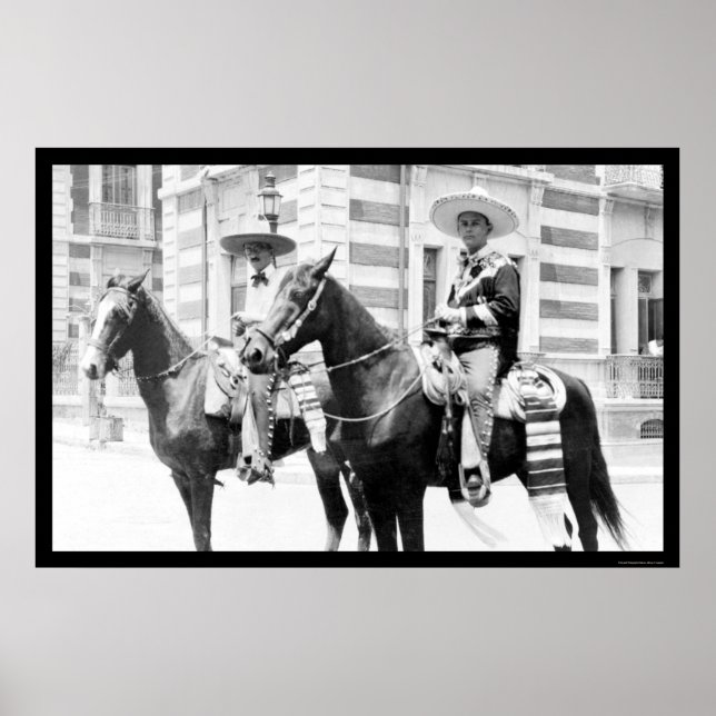 Männer in Charro Kostüme in Tampico, Mexiko 1903 Poster (Vorne)