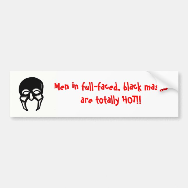 Männer in den schwarzen Masken…. Autoaufkleber (Vorne)