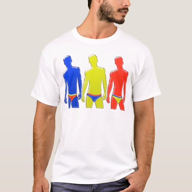 Männer in Unterwäsche T-Shirt (Vorderseite)