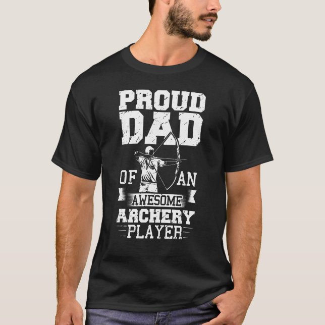 Männer Jagdausrüstung Bogenschießen Vater Arrow Ar T-Shirt (Vorderseite)