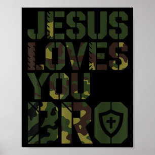 Männer Jesus Lieben Sie Bro Funny Christlicher Jun Poster