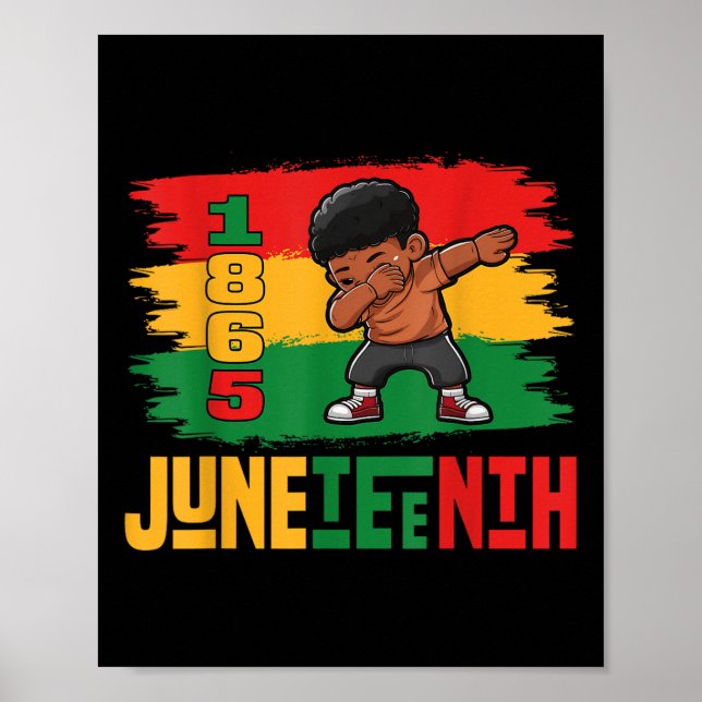 Männer Juneteenth In Erinnerung an meine Vorfahren Poster (Vorne)