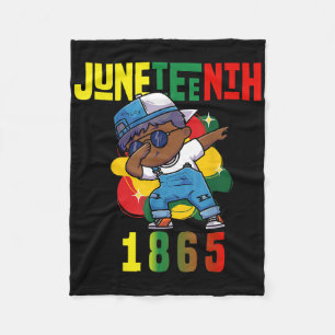 Männer Juneteenth In Gedenken an meine Vorfahren f Fleecedecke