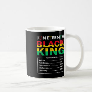 Männer Juneteenth Schwarz Afrikanischer König Ernä Kaffeetasse