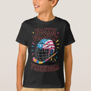 Männer Junge Glaube Familie Freiheit Eiscreme-Trop T-Shirt