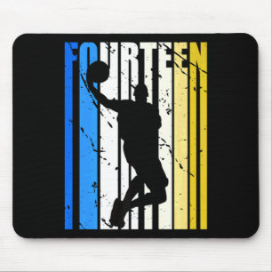 Männer Jungen Basketball 14. Geburtstag für Sportf Mousepad